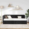 vidaXL Kulmavuoteen runko päätyllä Musta 80 x 200 cm Sametti
