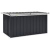 vidaXL Puutarhan varastoarkku antrasiitti 129x67x65 cm