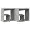 vidaXL Sivup&ouml;yd&auml;t 2 kpl betoninharmaa 50x30x50 cm tekninen puu