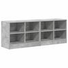 vidaXL S&auml;ngynkaappi 2 pcs Betoninharmaa 66 x 33 x 48 cm Tekninen puu
