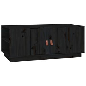 vidaXL Sohvap&ouml;yt&auml; musta 100x50x41 cm t&auml;ysi m&auml;nty