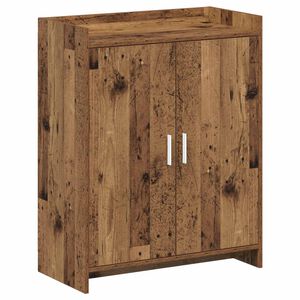 vidaXL Kenk&auml;kaappi ovella Vanha puu 73,5 x 36 x 92 cm Tekninen puu