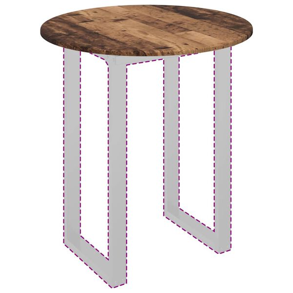 vidaXL P&ouml;yt&auml;levy Vanha puu 70 x 70 x 1,5 cm Tekninen puu