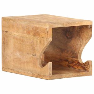 vidaXL Sein&auml;&auml;n kiinnitett&auml;v&auml; polkupy&ouml;r&auml;teline 35x25x25 cm mangopuu