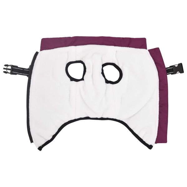 vidaXL Koiran Takki valjaiden kanssa Violetti L36 Fleece ja polyesteri