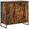 vidaXL Sivukaappi Savupuu 79 x 36 x 75 cm Tekninen puu