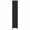 vidaXL Korkea kaappi Musta tammi. 69,5 x 34 x 180 cm Tekninen puu