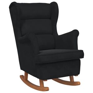 vidaXL Keinutuoli tyynyll&auml; Musta 92 x 71 x 100 cm vaneri