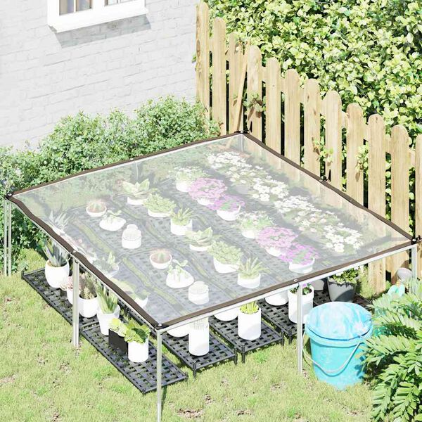 vidaXL Kirkas pressu rengaskaihtimilla 2x2 m polyeteeni