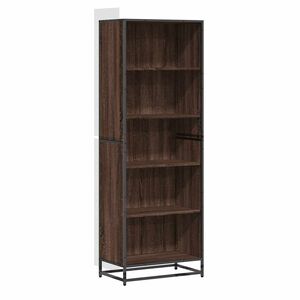 vidaXL Kirjahylly ruskea tammi 60x35x170,5 cm tekninen puu