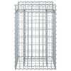vidaXL Gabion Kohotettu Peti Hopea 50 x 50 x 80 cm Galvanoitu ter&auml;s
