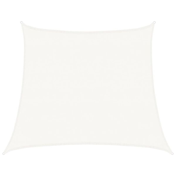 vidaXL Aurinkopurje 160 g/m&sup2; valkoinen 4/5x4 m HDPE