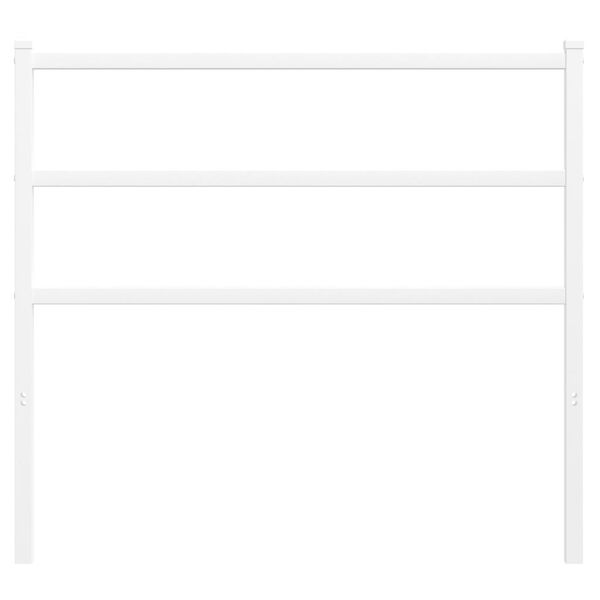 vidaXL Metallinen vaihtop&auml;&auml;ty valkoinen 107 cm