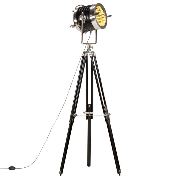 vidaXL Kolmijalkavalaisin musta t&auml;ysi mangopuu 171 cm