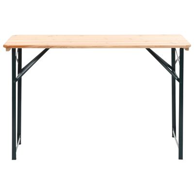 vidaXL Kokoontaitettava Olutpöytä 2:lla penkillä 118 cm Kuusi