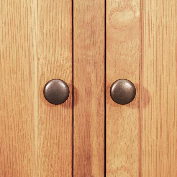 vidaXL Sivup&ouml;yt&auml; Ruskea 112 x 33.5 x 70 cm Vankka tammipuu.