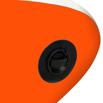 vidaXL Täytettävä SUP-lautasarja 366x76x15 cm oranssi