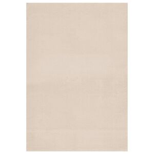 vidaXL Matto pest&auml;v&auml; pehme&auml; lyhyt nukka 160x230 cm liukumaton beige