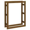 vidaXL Polttopuuteline hunajanruskea 80x25x100 cm t&auml;ysi m&auml;nty
