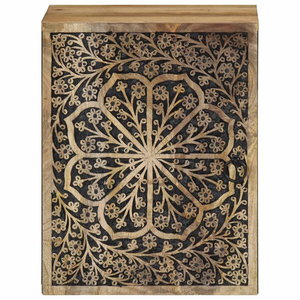 vidaXL Kylpyhuoneen seinäkaappi 38x33x48 cm täysi mangopuu