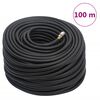 vidaXL Paineilmaletku musta 0,6" 100 m kumi ja PVC