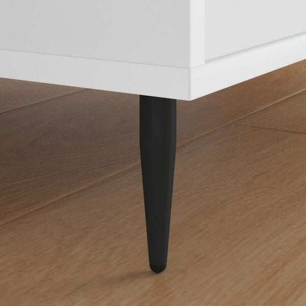 vidaXL Huonekalujalat 12 pcs Musta &Oslash; 40 x 98 mm Rauta