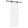 vidaXL Liukuovi ORKDAL 83 x 211 cm Tekninen puu Valkoinen ja musta