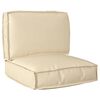 vidaXL Palletin tyynykokoelma 2 pcs Beige Oxford-kangas