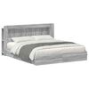 vidaXL S&auml;nkykehys varastolla Harmaa Sonoma 6FT Super King Size