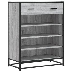 vidaXL Kenk&auml;kaappi harmaa Sonoma 75x38x97,5 cm tekninen puu