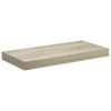 vidaXL Kelluvat sein&auml;hyllyt 4 kpl tammi 50x23x3,8 cm MDF