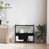 vidaXL Kirjahylly Musta tammi 80 x 30 x 78.5 cm Tekninen puu