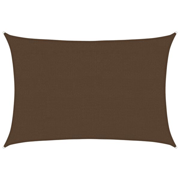 vidaXL Aurinkopurje 160 g/m² ruskea 4x5 m HDPE