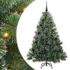 vidaXL Tekojoulukuusi 150 LED-valoilla Vihre&auml; 150 cm PE ja PVC