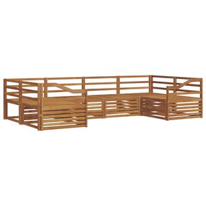 vidaXL Sohvasarjat 6 pcs Luonnollinen Tihe&auml; akasiapuu