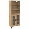 vidaXL Korkea kaappi Artisan tammi 69,5 x 34 x 180 cm Tekninen puu