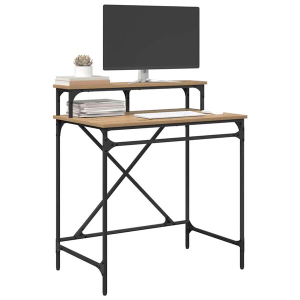 vidaXL P&ouml;yt&auml; Artisan tammi 80 x 50 x 90 cm Tekninen puu