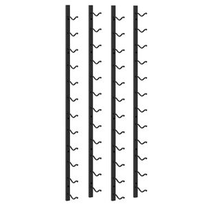 vidaXL Sein&auml; viinipullotelineet 12 pullolle 2 kpl musta rauta