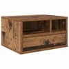 vidaXL Tulostinpidike Vanha Puu 40 x 32 x 24 cm Tekninen puu
