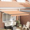 vidaXL Aurinkovarjo Keltainen ja oranssi 350 x 250 x 165 cm Polyesteri