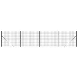 vidaXL Verkkoaita laipalla antrasiitti 1,8x10 m