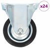 vidaXL Rullapy&ouml;r&auml;t kiinte&auml;t 24 kpl 75 mm