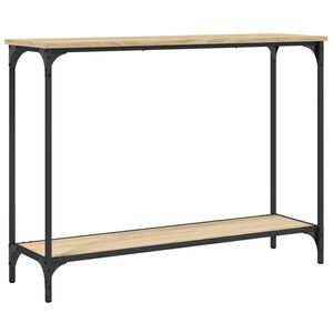 vidaXL Konsolip&ouml;yt&auml; Sonoma-tammi 101x30,5x75 cm tekninen puu