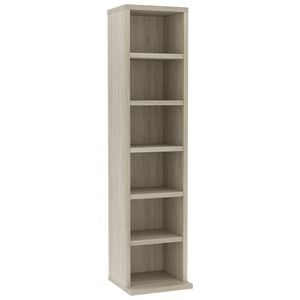 vidaXL CD-hylly Sonoma tammi 21x20x88 cm tekninen puu