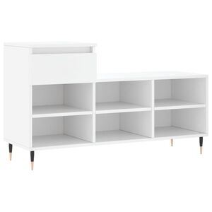 vidaXL Kenk&auml;kaappi valkoinen 102x36x60 cm tekninen puu