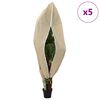 vidaXL Pakkassuoja kasviryhmille 5 pcs Beige 1,8 x 1,2 m