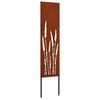 vidaXL Puutarhan yksityisyyden verho Viivakuvio Ruosteinen 32 x 140 cm