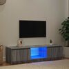 vidaXL TV-taso LED-valoilla harmaa Sonoma 140x40x36 cm