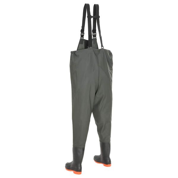 vidaXL Kahluuhousut saappailla koko 43 vihreä