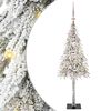 vidaXL Joulukuusi 150 LED-valoilla Valkoinen 120 cm PE ja Teräs